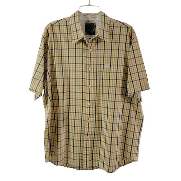 Timberland Men's Plaid Button Down Short Sleeve Shirt - XL - Picture 5 of 11